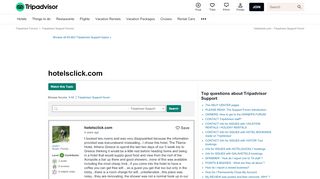 
                            13. hotelsclick.com - TripAdvisor Support Forum