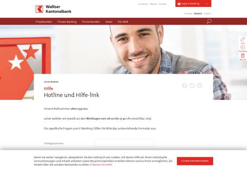 
                            3. Hotline und Hilfe-link › Hilfe › Login e-banking :: Banque cantonale du ...