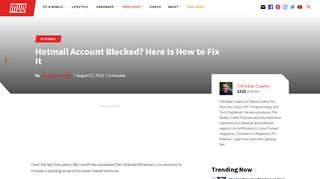 
                            6. Hotmail Account Blocked? Here Is How to Fix It - MakeUseOf