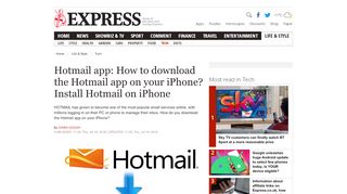 
                            7. Hotmail app: How to download the Hotmail app on your iPhone ...