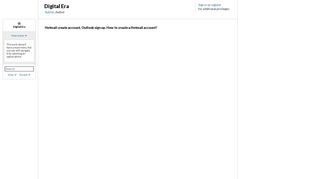 
                            6. Hotmail create account, Outlook sign up, How to create a Hotmail ...