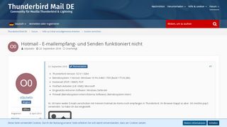 
                            9. Hotmail - E-mailempfang- und Senden funktioniert nicht - Konten ...