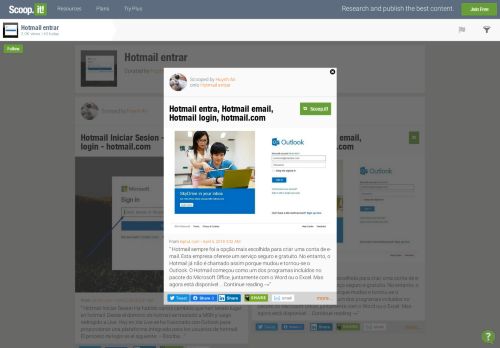 
                            5. Hotmail entra, Hotmail email, Hotmail login, ho... - Scoop.it