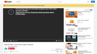 
                            5. Hotmail Entrar - Como Fazer Login no Hotmail - YouTube