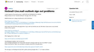 
                            2. Hotmail-Live.mail-outlook sign out problems - Microsoft ...