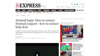 
                            4. Hotmail login: How to contact Hotmail support - how to contact help ...
