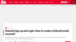 
                            7. Hotmail Login: How to create a Hotmail or Outlook email account ...