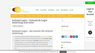 
                            9. hotmail Login – Login Anleitung und mehr