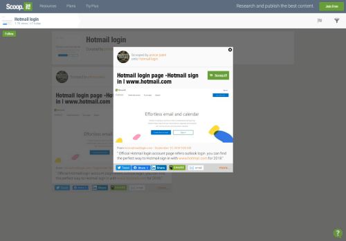 
                            10. Hotmail login page -Hotmail sign in | www.hotma... - Scoop.it