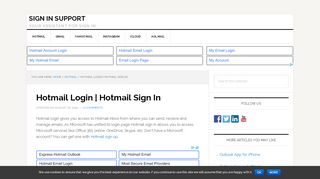 
                            12. Hotmail Login | Sign in to Hotmail Home Page