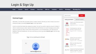 
                            2. Hotmail Login - Simple step by step guide to Hotmail Login