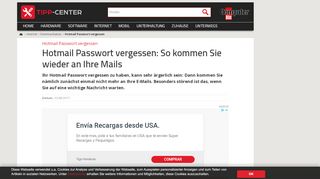 
                            5. Hotmail Passwort vergessen | TippCenter