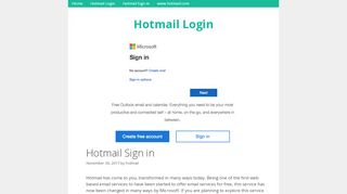 
                            3. Hotmail Sign in - Hotmail Login