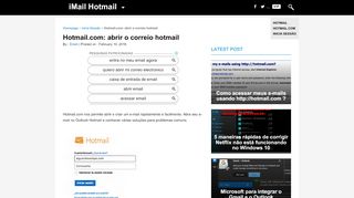 
                            4. Hotmail.com: abrir o correio hotmail - iMail Hotmail