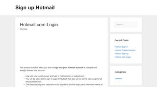 
                            1. Hotmail.com Login - Sign up Hotmail