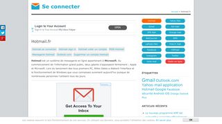 
                            3. Hotmail.fr | Se connecter