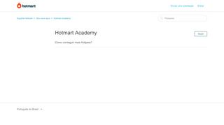 
                            12. Hotmart Academy – Suporte Hotmart