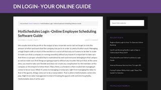 
                            12. HotSchedules Login -Online Employee Scheduling ...