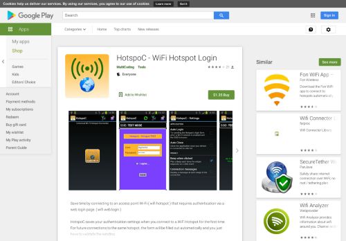 
                            12. HotspoC - WiFi Hotspot Login - Apps on Google Play
