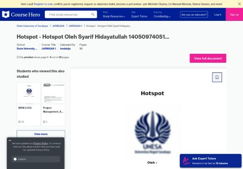 
                            11. Hotspot - Hotspot Oleh Syarif Hidayatullah 14050974051 ...