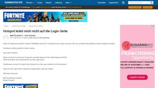 
                            10. Hotspot leitet mich nicht auf die Login Seite - Administrator