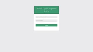 
                            9. Hotspot Login Management System | Login