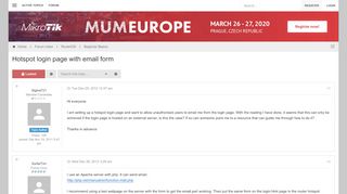 
                            2. Hotspot login page with email form - MikroTik