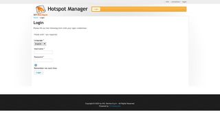 
                            3. Hotspot Manager - Login