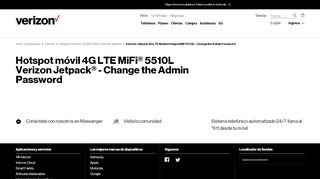 
                            10. Hotspot móvil 4G LTE MiFi 5510L Verizon Jetpack - Change the ...