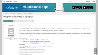 
                            9. Hotspot not redirecting to login page - MikroTik - MikroTik - Forum