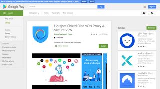 
                            7. Hotspot Shield Miễn phí VPN Proxy & Bảo mật WiFi - Ứng dụng trên ...