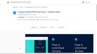 
                            9. Hotspot Shield VPN Free Proxy – Unblock Sites - Cửa hàng Chrome ...