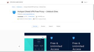 
                            6. Hotspot Shield VPN Free Proxy – Unblock Sites - Google Chrome