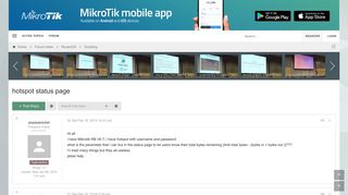 
                            9. hotspot status page - MikroTik