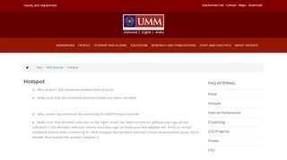 
                            1. Hotspot | University of Muhammadiyah Malang - UMM