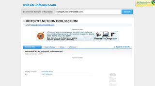 
                            8. hotspot.netcontrol365.com at WI. netcontrol 365 by goingsoft: not ...