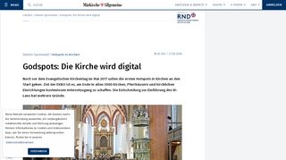 
                            7. Hotspots in Kirchen - Godspots: Die Kirche wird digital – MAZ ...