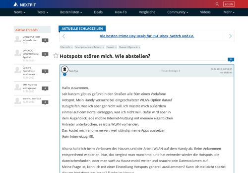 
                            7. Hotspots stören mich. Wie abstellen? | AndroidPIT Forum