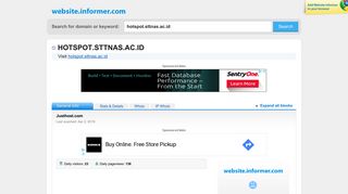 
                            2. hotspot.sttnas.ac.id at WI. Justhost.com - Website Informer