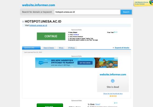 
                            8. hotspot.unesa.ac.id at Website Informer. Visit Hotspot Unesa.