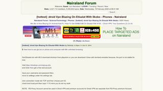 
                            13. [hottest] :droid Vpn Blazing On Etisalat With 0kobo - Phones ...