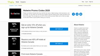 
                            13. Hotwire Canada Promo Codes & Discount Codes 2019 - WagJag