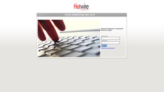 
                            2. Hotwire Email - Incorrect username or password. Please try again.