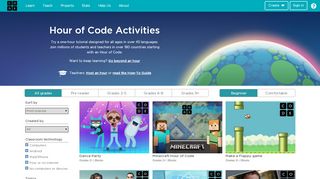 
                            5. Hour of Code - Learn | Code.org