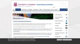 
                            10. Hourly Timesheets Self Service | UL Human Resources Division