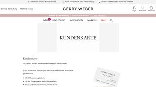 
                            2. HOUSE OF GERRY WEBER my fashion Kundenkarte