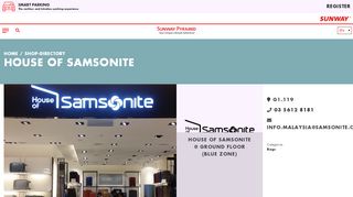 
                            10. House of Samsonite - Shop View - Sunway Pyramid