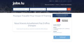 
                            10. House of Training Emploi, House of Training - jobs.lu - Emplois au ...