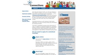 
                            2. Housing Connections - Main Page