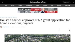 
                            8. Houston council approves FEMA grant application for home elevations ...